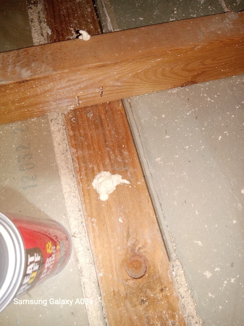 Photograph provided for the vapor barrier service